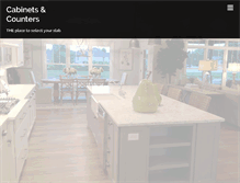 Tablet Screenshot of cabinetscounters.com